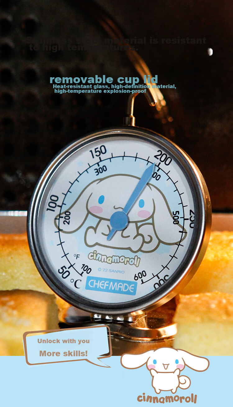 Xuechu Cinnamon Dog Official License Hanging Kitchen Oven Thermometer, Heat-Resistant CL5026 8