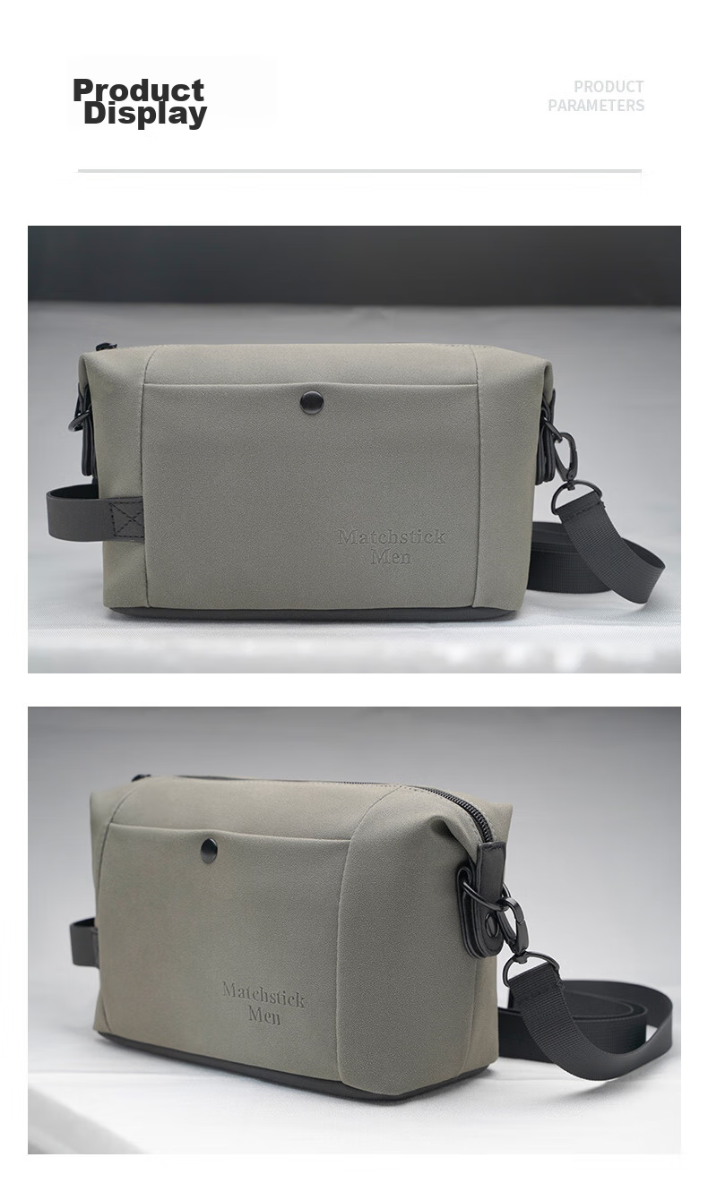 Matchstick Men FC-8812 Mirrorless Camera Bag, Shoulder Photography Bag, Digital Portable Storage Bag, Gray 13