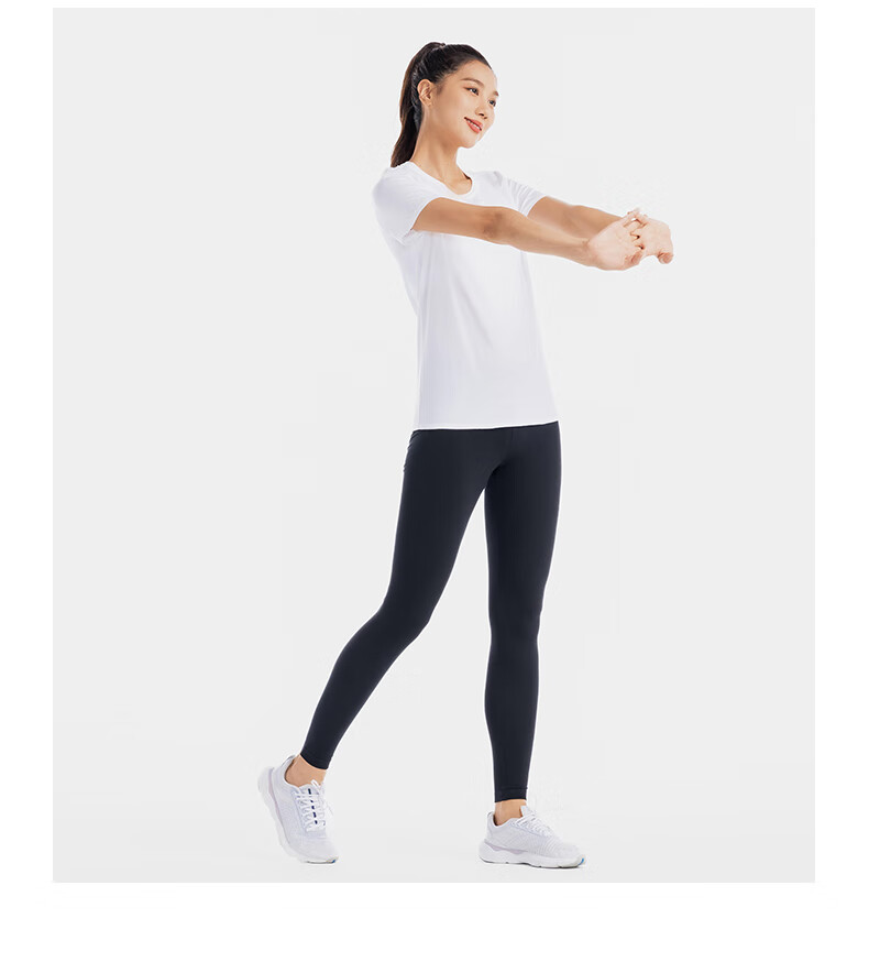 DECATHLON Sports T-Shirt, Breathable Solid Color Casual Short-Sleeve Loose-Fitting Running Fitness Top 5036051 8