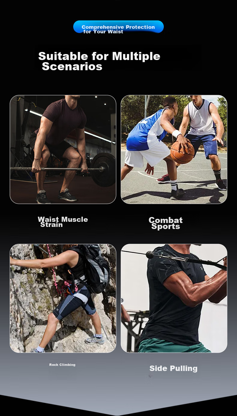 LP Waist Support Belt for Lumbar Disc Herniation, Muscle Strain, Sports Fitness, Badminton, Basketball, Waist Trimming And Protection Gear 4
