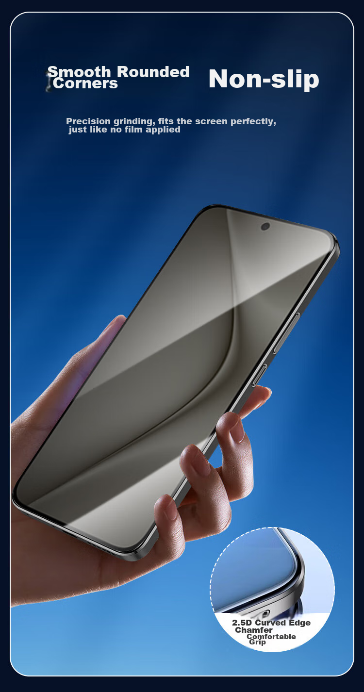 Kulefeng [Kunlun 28° Privacy Screen Protector] for Huawei Pura90pro Tempered Glass Film, Anti-Peeping P80/70 Phone Film, Privacy Protection Sticker, Full-Screen Coverage, High Definitio 14