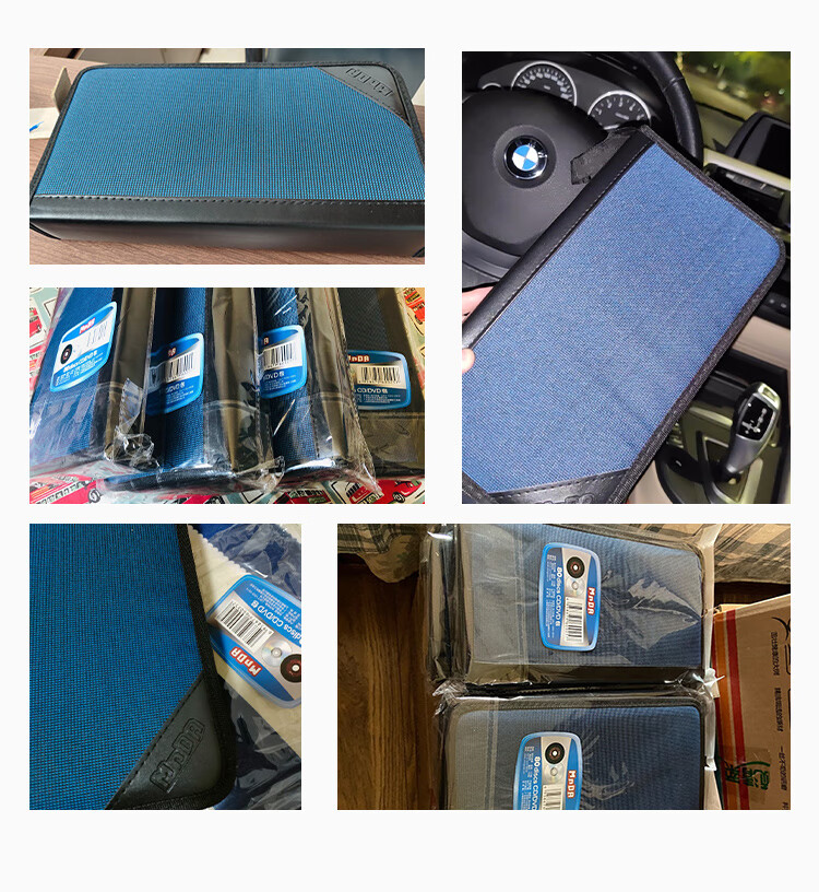 MNDA CD/DVD Car CD Case, Canvas Disc Case, Holds 80 Discs, Storage Case 4
