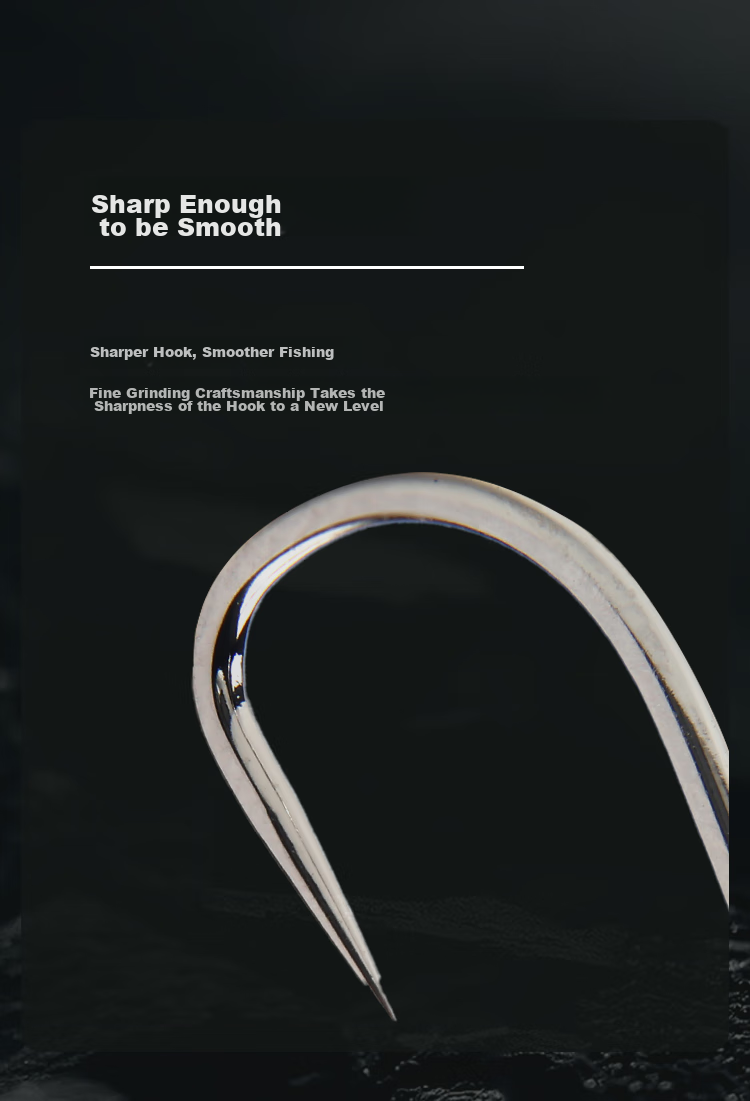 BKK Guandong Second Generation Hook, Barbed Or Barbless, Wide Handle, Wide Hook, for Carp And Bighead Carp Fishing, Specialized Fish Hook, Bighead Carp And Silver Carp 6