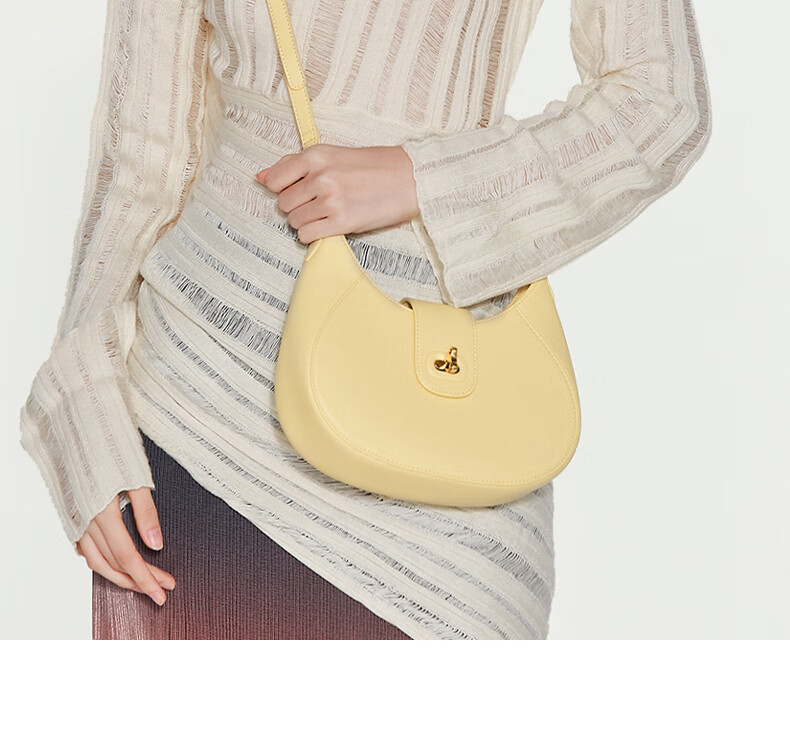 JONBAG New Moon Bag, Single Shoulder Underarm Crossbody Bag, High-End Niche Design, Versatile for Commuting, Perfect Gift for Girlfriend on May 20th 14