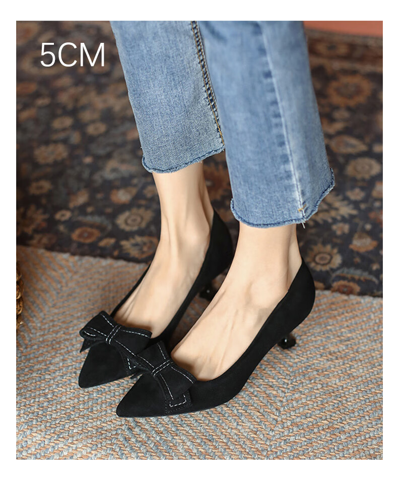 CARTELO Elegant High Heels for Women, Black, Comfortable, KCC-6688 Black (5cm) Size 39 6