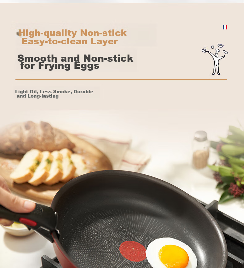 Tefal Detachable Frying Pan 26cm Convertible Baking Dish Cookware Compatible with Induction Cooker And Oven, Titanium Non-Stick Pot Can Be Washed in Dishwasher 12