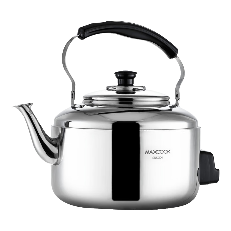 MAXCOOK Electric Kettle, 304 Stainless Steel Water Boiler with Whistling Sound, 5L Thick Chinese-Style Whistle Kettle, Anti-Dry Burning TB-Z24
