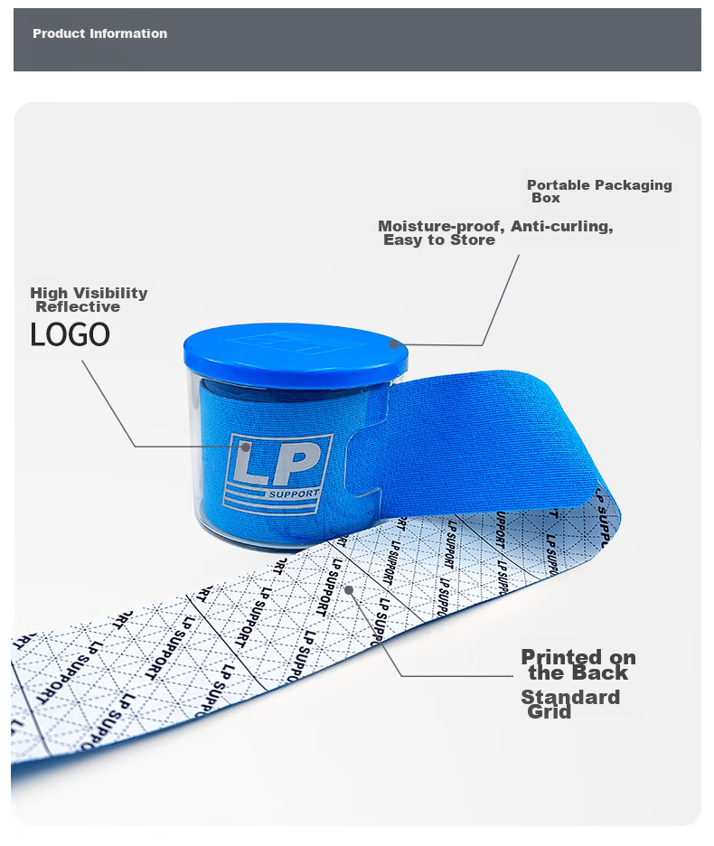 LP Pre-Cut Kinesiology Tape for Knee, Ankle, Marathon, Badminton, Muscle Support Tape 7010CK Skin Color 11