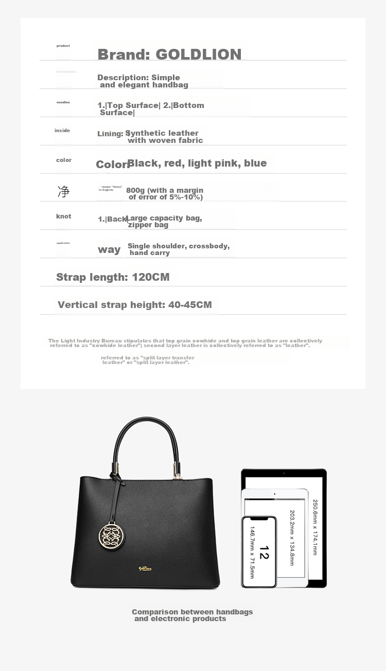 Goldlion Women's Handbag, Versatile Business Shoulder Crossbody Bag for Ladies, Birthday Gift 14