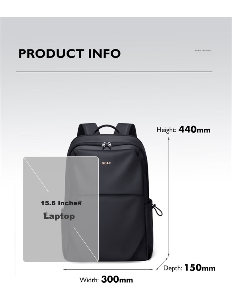GOLF Backpack for Men, Travel Bag with 15.6/16 Inch Laptop Compartment, Multi-Compartment Student Bookbag, Commuter And Business Trip Bag 11