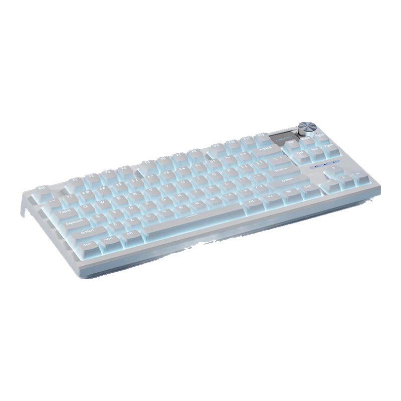 Langtu LT84 Wired Mechanical Keyboard Gaming E-sports 84 Keys Computer Office Tablet Keyboard Hot-Swappable Switch Pure White Crystal Cloud Switch