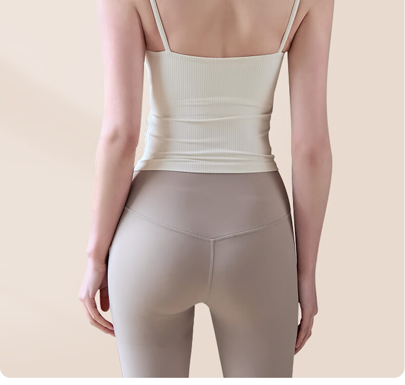 XUEXIMAN Sports Bra with Chest Pads, Yoga Wear, Camisole Tank Top for Women, Beautiful Back Bra, Integrated Running Fitness Professional Pilates 18