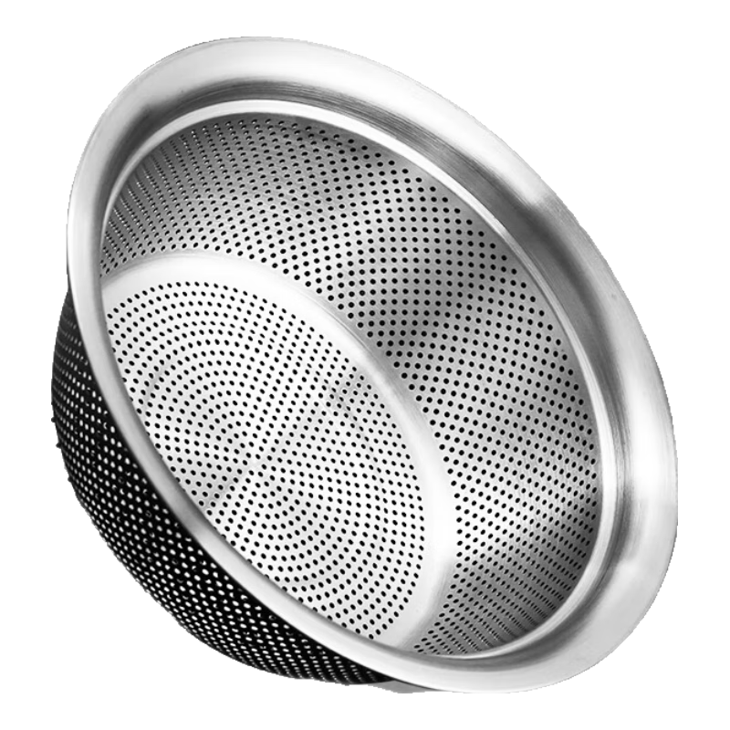 Newair Stainless Steel Colander, Strainer Basket, Rice Washing Bowl, Kitchen Tool, Fruit Basket, Household Colander