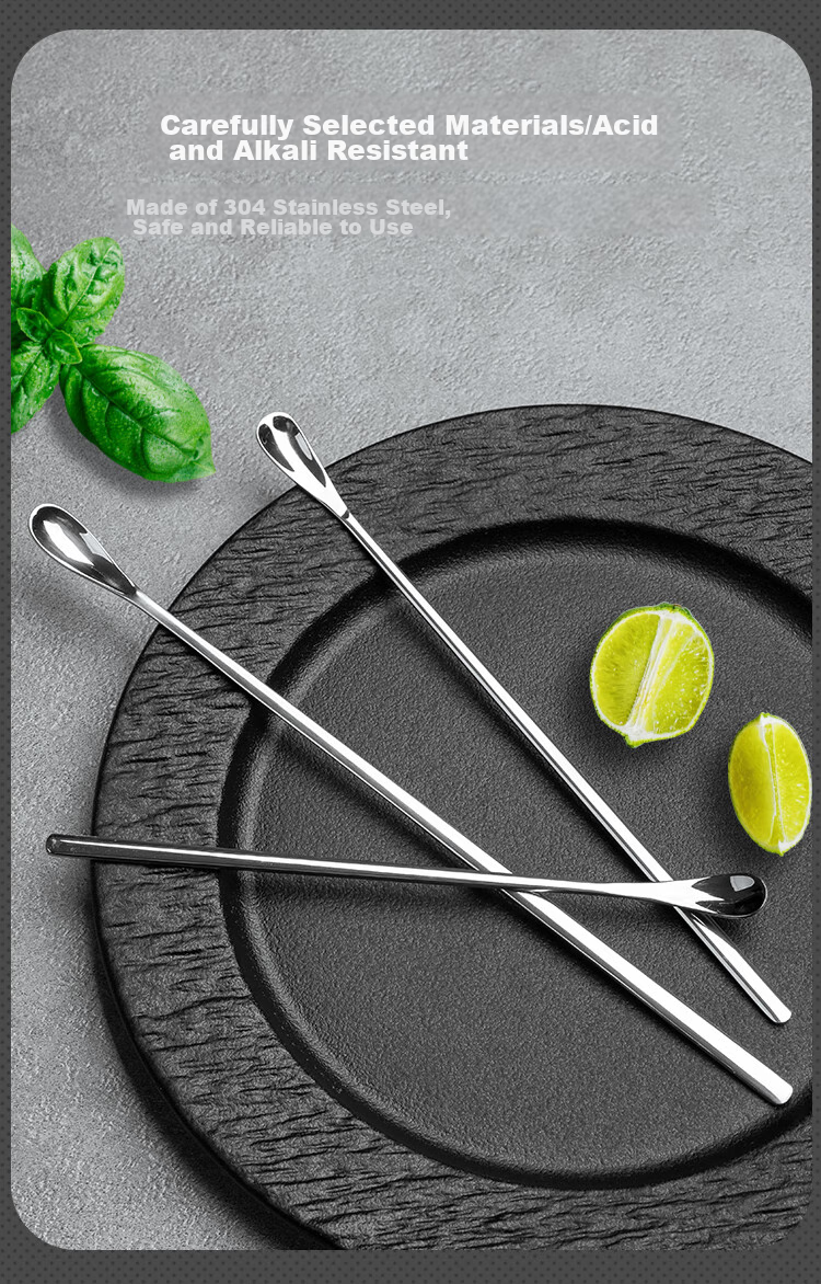 Banwushenghuo 304 Stainless Steel Mixing Spoon, Coffee Spoon, Small Soup Spoon, Dessert Spoon, Ice Cream Spoon, Seasoning Spoon, Small Salt Spoo 8
