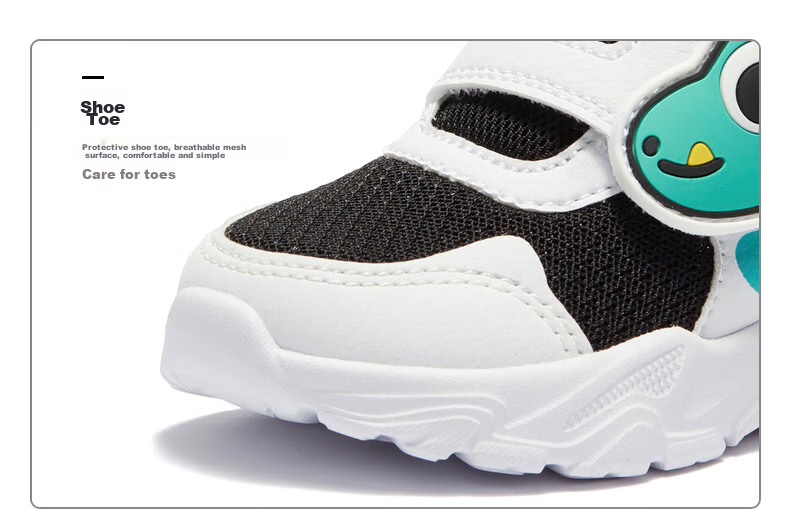 361° Children's Shoes, Toddler Walking Shoes for Spring, Boys And Girls Aged 1-3, Cartoon Baby Shoes, Black, Size 26 66