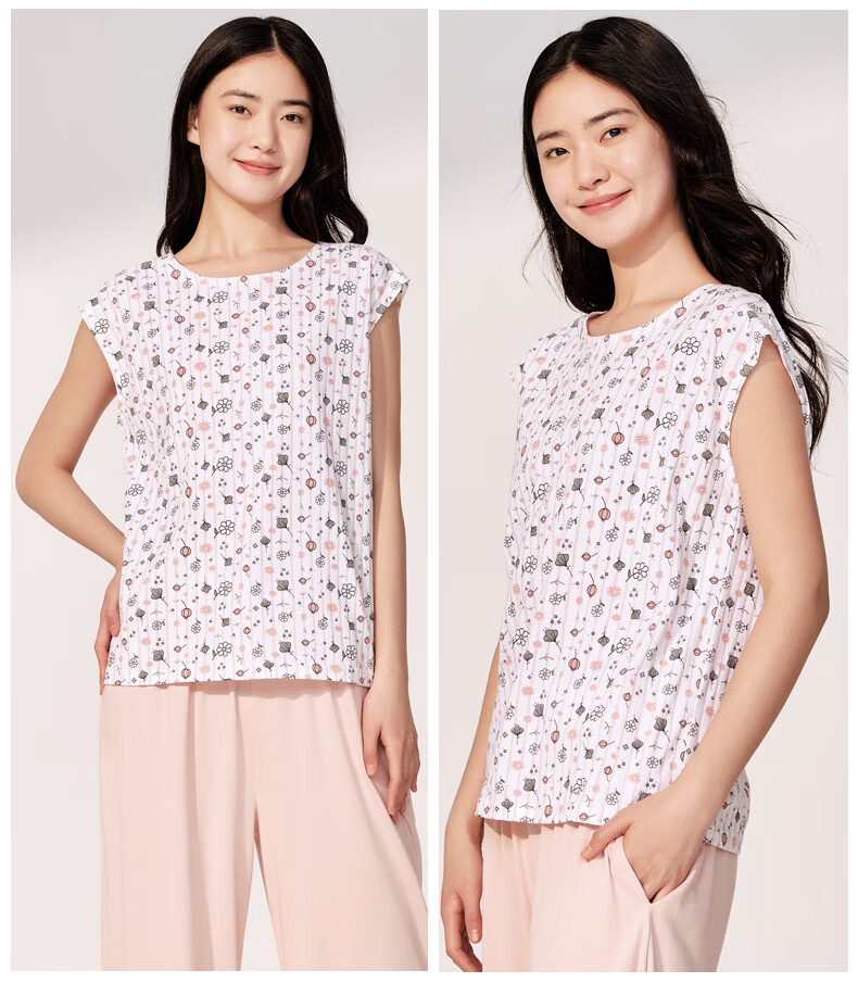 Comfortable and Cool 100% Cotton Sleeveless Vest for Middle-aged and Elderly Women, Loose-Fit Undershirt, Size 3XL 2