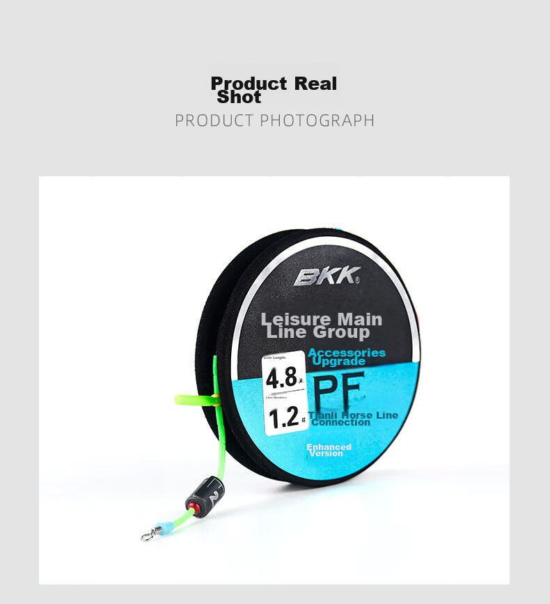 BKK Casual Main Line Set, Handmade Precision-Tied Fishing Line, Finished Main Line Set, Pre-Tied Kit 8