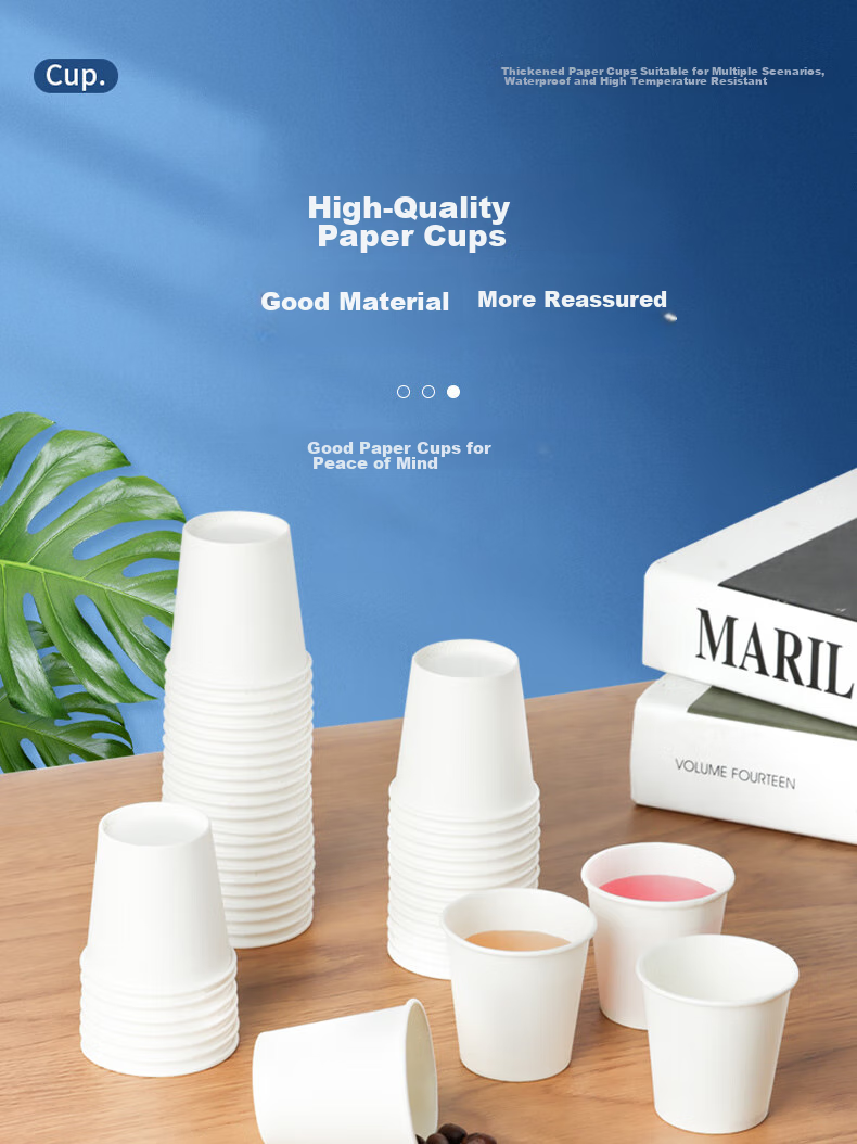 BJ Disposable Cups, Sample Cups, Single-Use Tea Cups, Small Tasting Cups, Small Paper Cups, Sampling Cups, 60ml, 100 Pieces 1