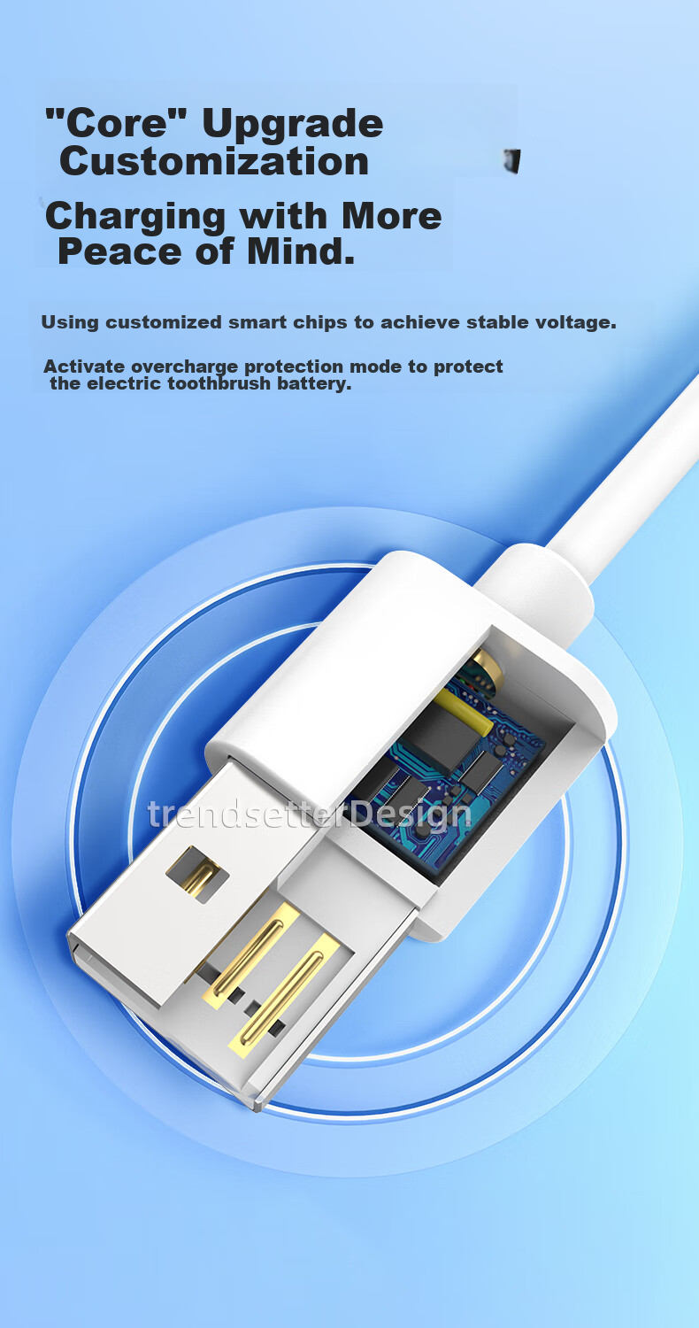 Chaofan Compatible with Laifen Electric Toothbrush Charging Cable, USB-A Magnetic Charging Cable, Laifen Next Generation Vibration Scanning Toothbrush Power Adapter Cable, Power Cord 7