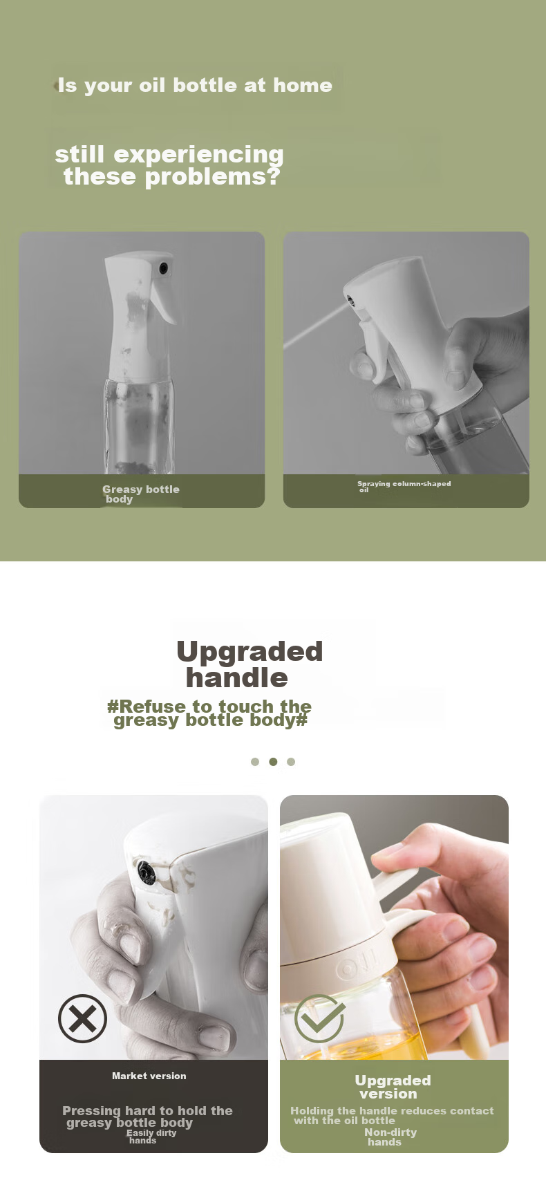 Bear Measuring Oil Sprayer Bottle, Glass Oil Sprayer Bottle for Cooking Oil, Condiment Spray Bottle, Oil Spray Bottle 250mL CX-W0081 2