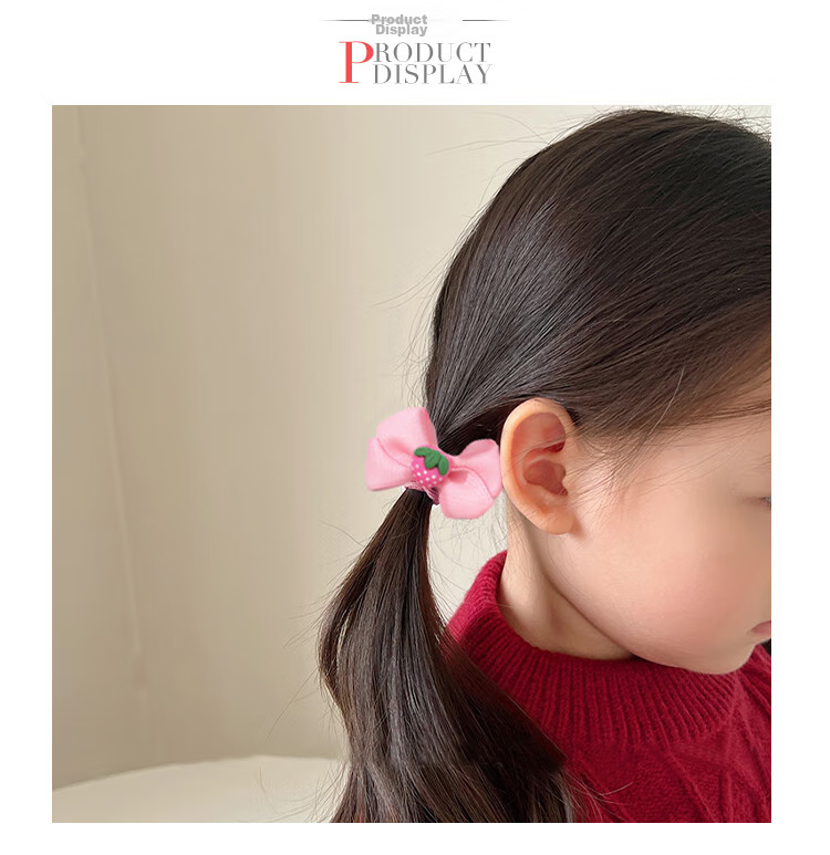 CHIMERA 4-Piece Children's Hair Ties, Bun Maker, High Ponytail Holder, Non-Damaging Hair Bands, Girls' Mid-Autumn Festival Gift 4