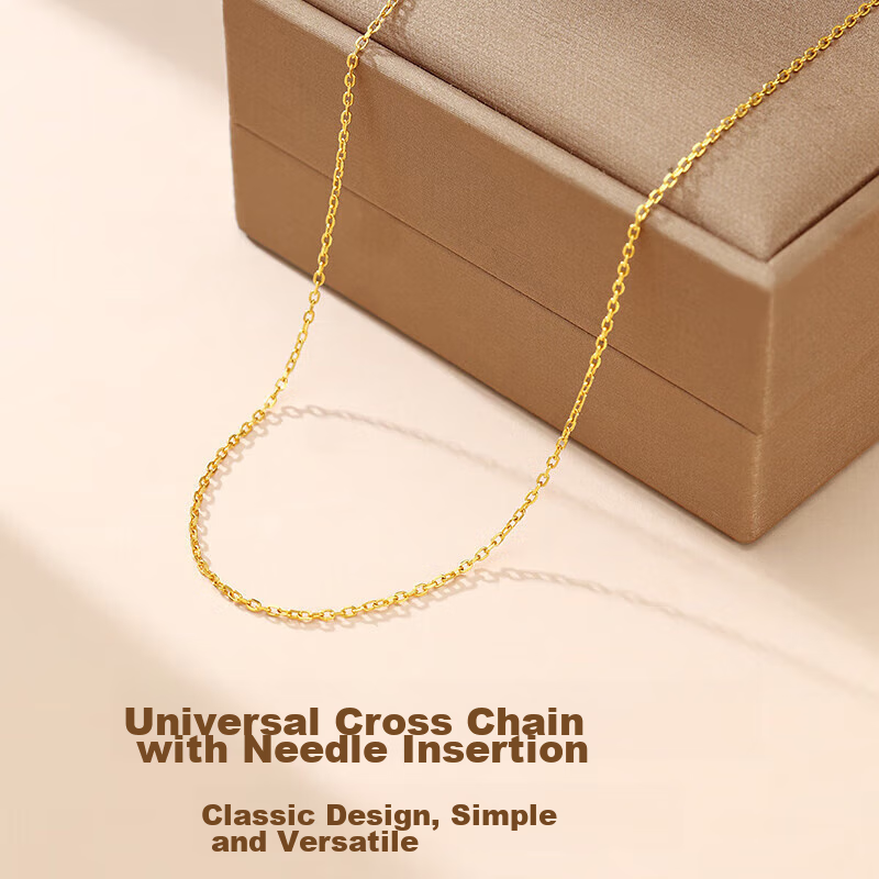 GLTEN Women's Plain Gold And Silver Chain Necklace, Versatile Pendant, Everyday Accessory, Gift for Girls