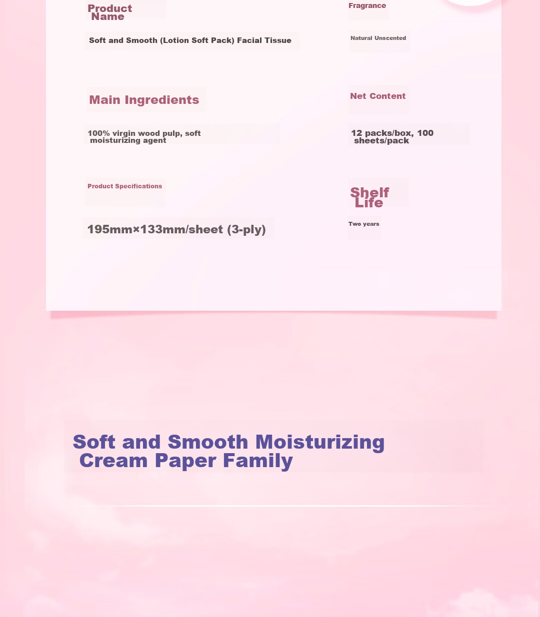 C&S Lotion Paper, 3-Ply, 40 Sheets*10 Packs, Soft Baby Skin Wipes, Gentle Tissue Paper, Portable Small Pack 14