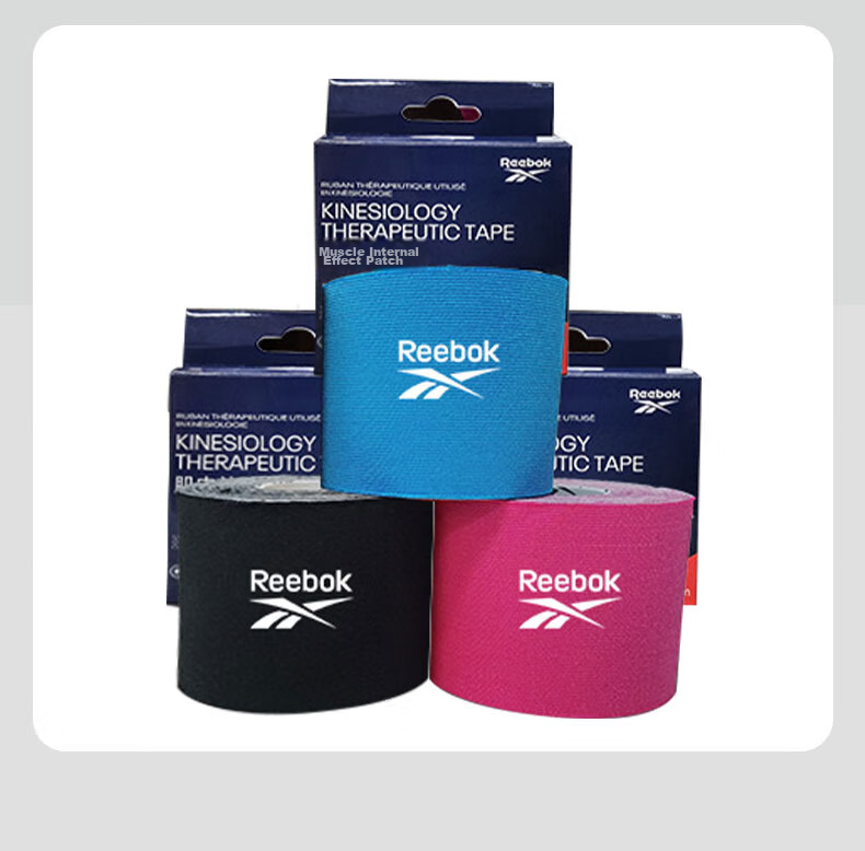 Reebok Muscle Tape, Sports Kinesiology Tape, Knee Support Bandage, Sprain Muscle Inner Tape, Self-Adhesive Elastic Muscle Soreness Patch 16