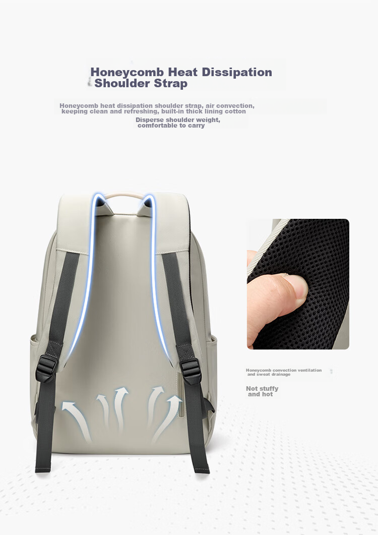 GOLF Backpack for Middle School, High School And College Students, Men's And Women's Shoulder Bag, 15.6-Inch Laptop Bag 14