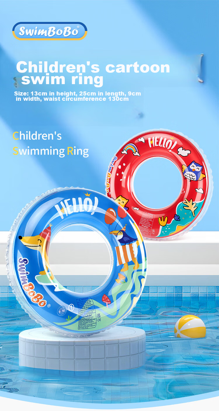 Swimbobo Children's Swim Ring, Kids' Armpit Float Ring for Ages 6 And Above, Boys And Girls Swim Ring K5102M Size 1
