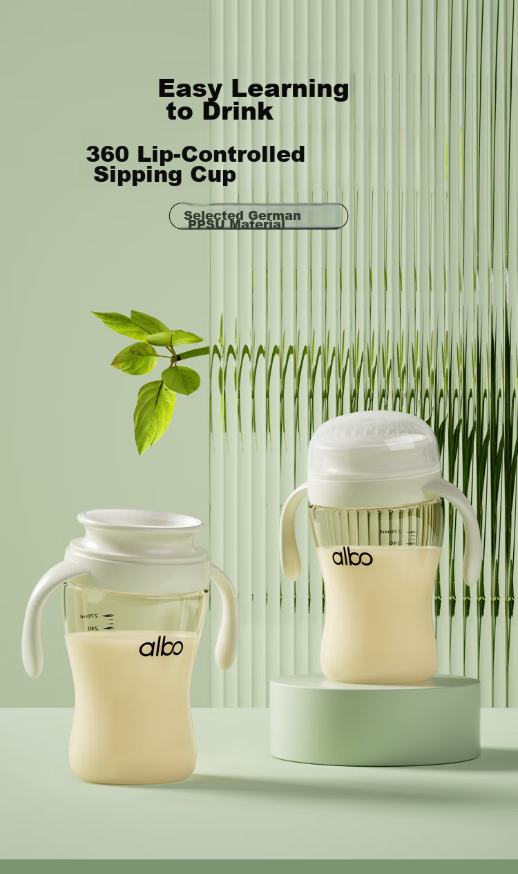 Albo Duck Cup for Babies 6 Months And Above, Sippy Cup with Straw for Infants, Children's Water Bottle BZ347 1
