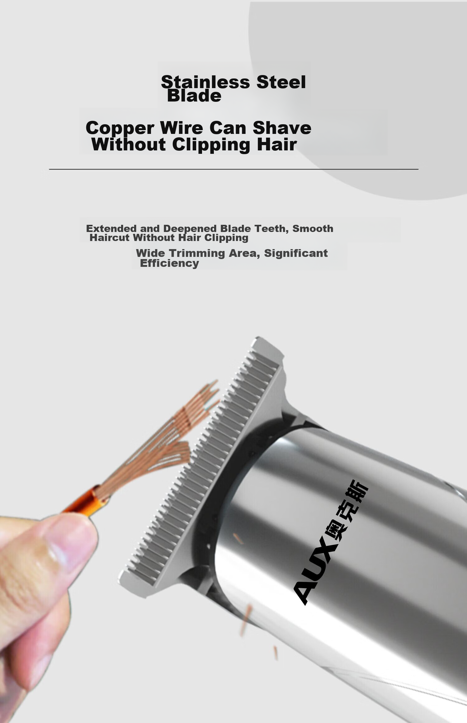AUX Hair Clipper, Trimmer for Home Use, Electric Shaver, Hair Cutting Tool, Adult And Child Self-Haircutting Device, Hairdressing Equipment 5