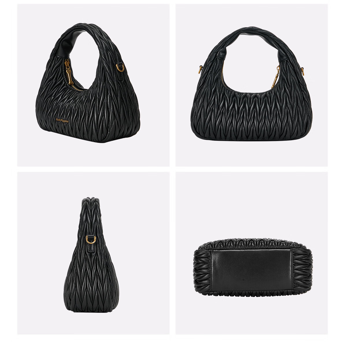 Hush Puppies Women's Candy Color Handbag Modern Fashion Crossbody Crescent Bag Birthday Gift for Girlfriend 16