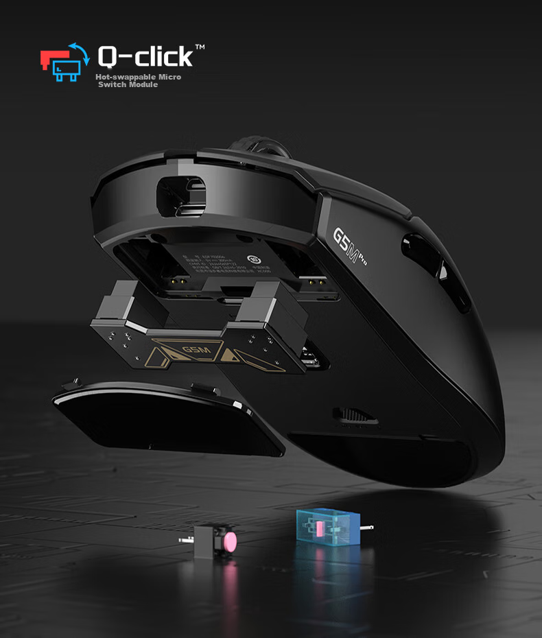 EDIFIER HECATE G5M Ultra Dual 8K Wireless Wired Bluetooth Tri-Mode Gaming Mouse PAW3950 Long Battery Life Hot-Swappable Switch Lightweight Silent White 4