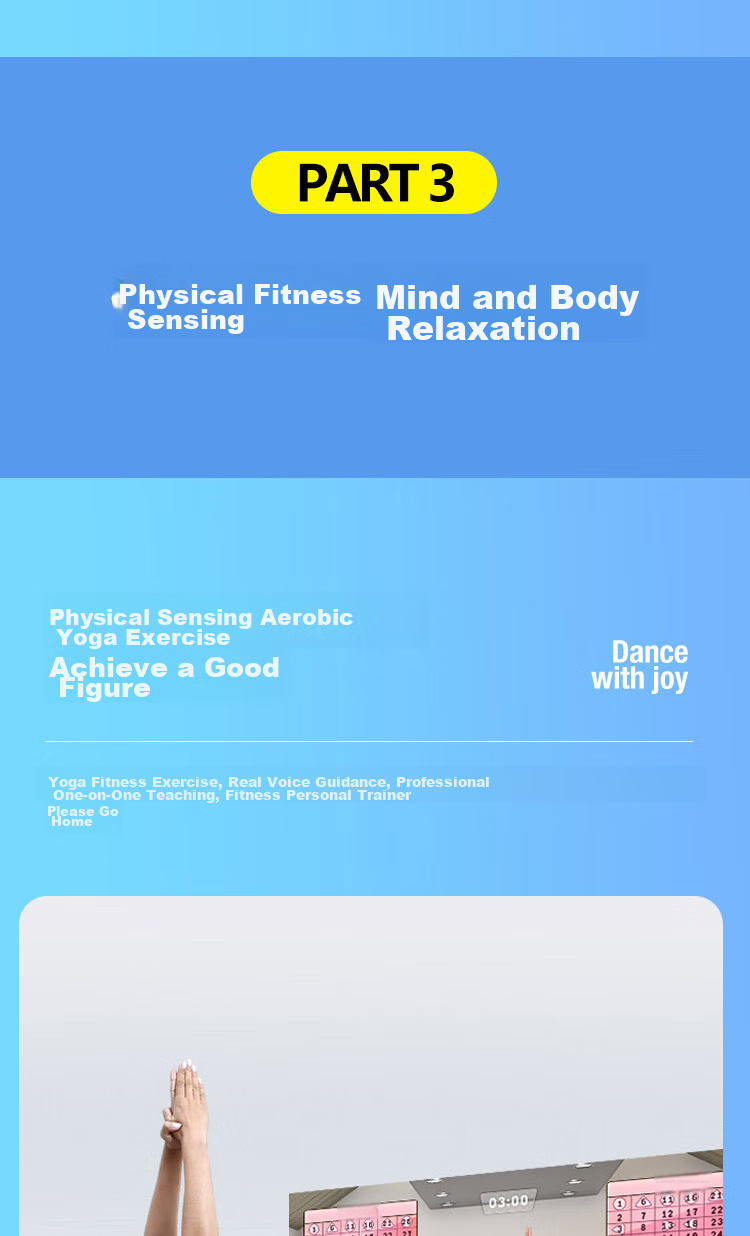 HongTai Home Dance Machine, Wireless Dance Mat with Projector for Computer And TV, Smart AI Motion Capture 21
