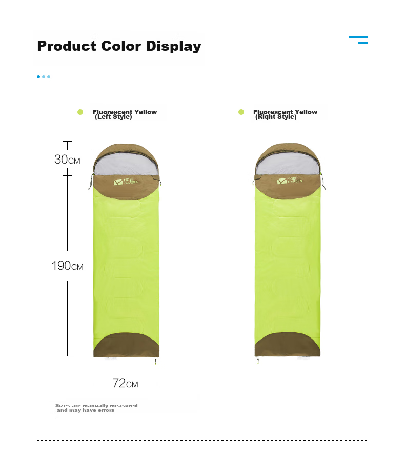 MOBIGARDEN Sleeping Bag, Outdoor Camping Splicing Single Warm Sleeping Bag Xiangyun 1.8 EX19562005, Light Sand Color/Left 14