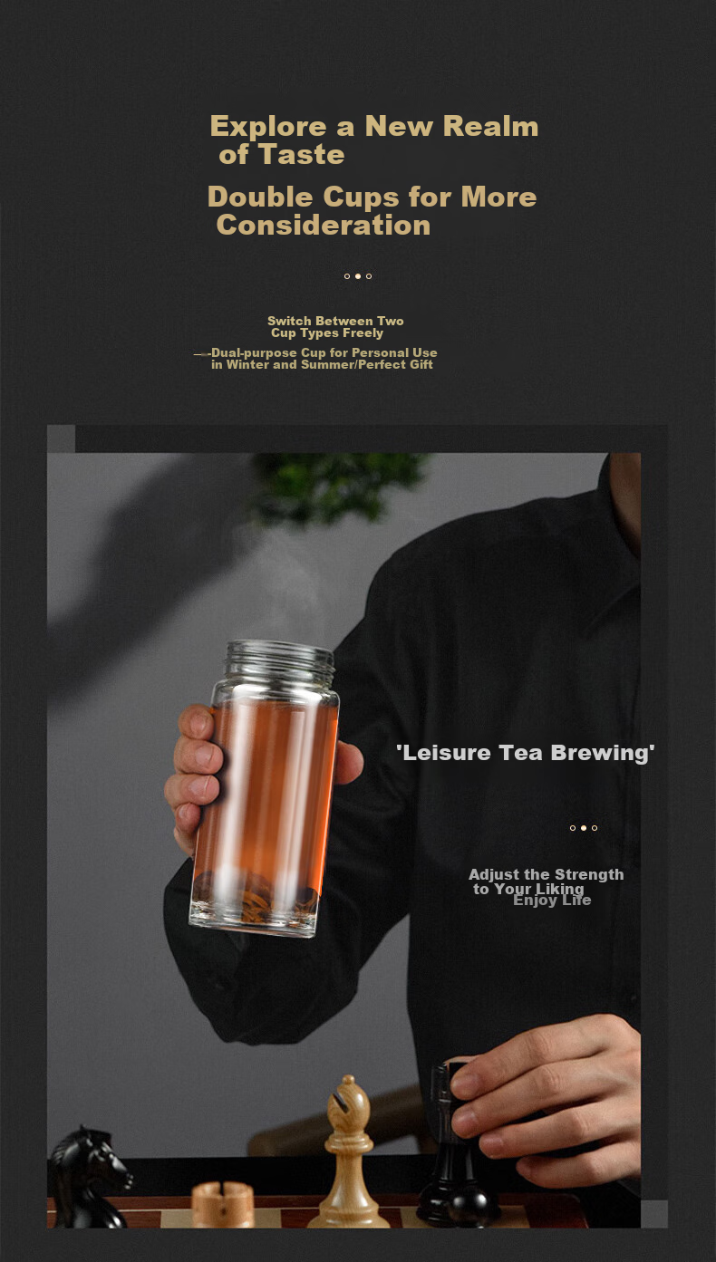 Mixiaoshu Insulated Mug for Men with Tea Infuser Cup, Mid-Autumn Festival Gift for Boyfriend, Father, Birthday Present for Husband, Practical Gift for Me 7