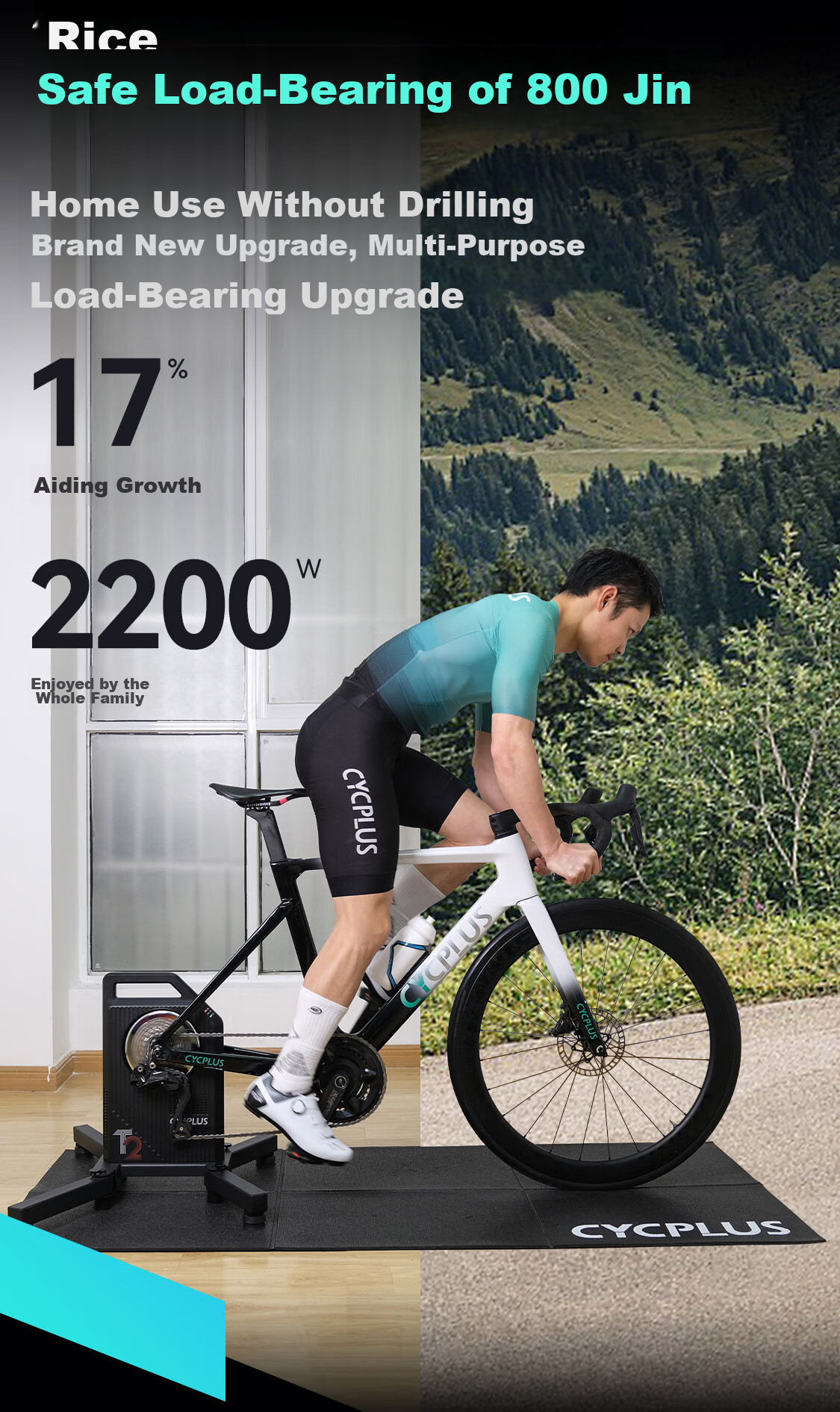 CYCPLUS Fitness [National Team Edition] T2 Intelligent Direct-Drive Cycling Trainer, Indoor Road Bike Power Training Stand, Practice Statio 12