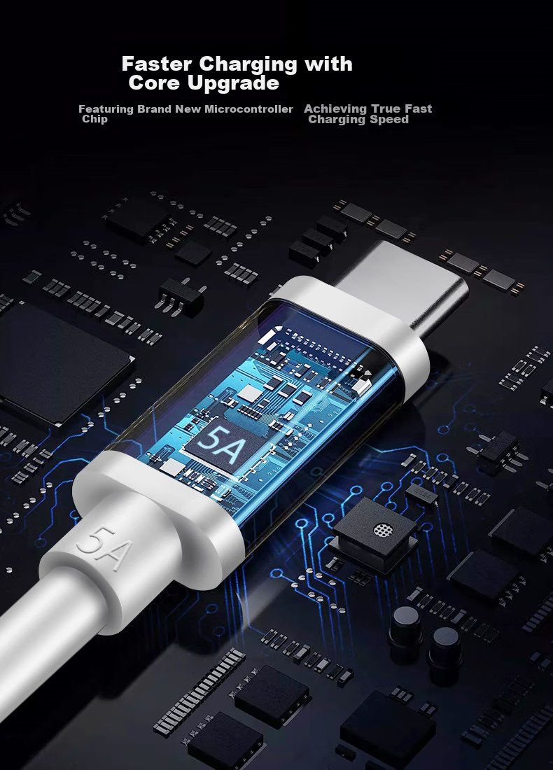 Trendsetter Compatible with Huawei Data Cable, Charging Cable, 5A Super Fast Charging for Mate70/60/50/P70/60/50/40, Honor Play8t/Play7t/X50/X40/X30/Pro 2