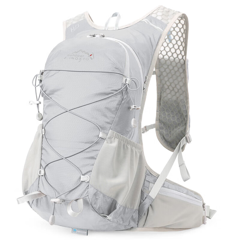 INOXTO Eagle Map Cycling Backpack, Hiking Trail Backpack, 15L Outdoor Bag, Mountaineering Pack, Lightweight Travel Backpack, 607 Gray