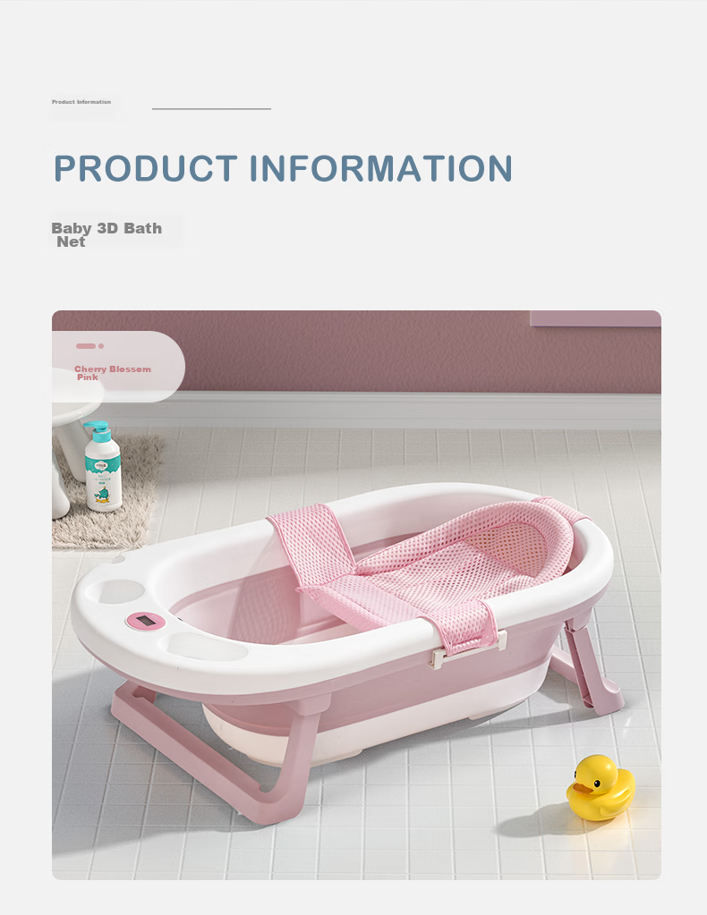 Shiyuejiejing Blue Bath Net, Baby Bathtub Mesh Cover, Sit Or Lie Down Bathing Aid 9