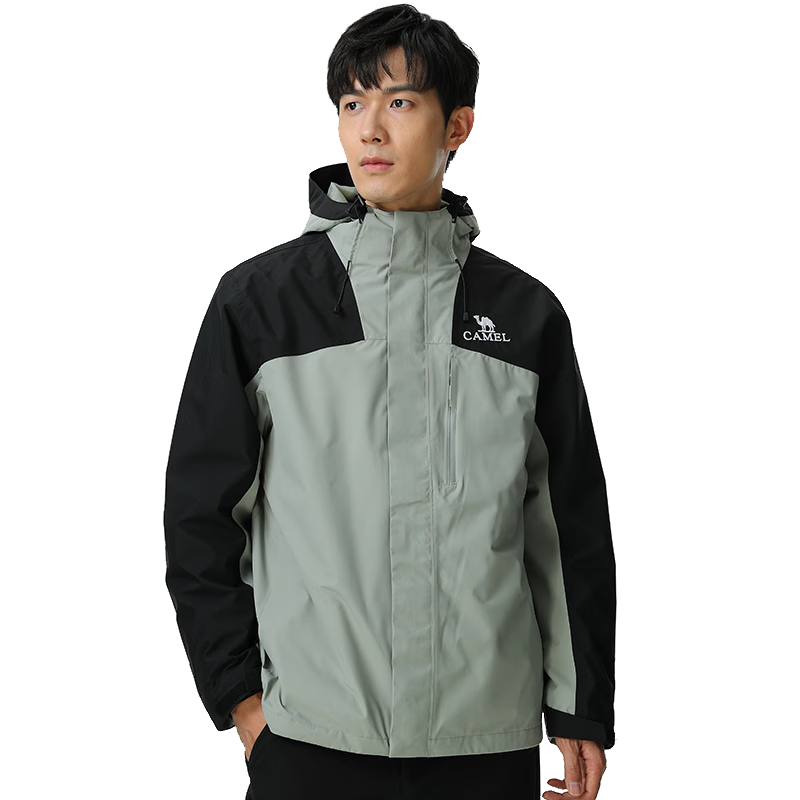 CAMEL 3-in-1 Unisex Waterproof Mountaineering Jacket Rainstorm Level A33CA31150