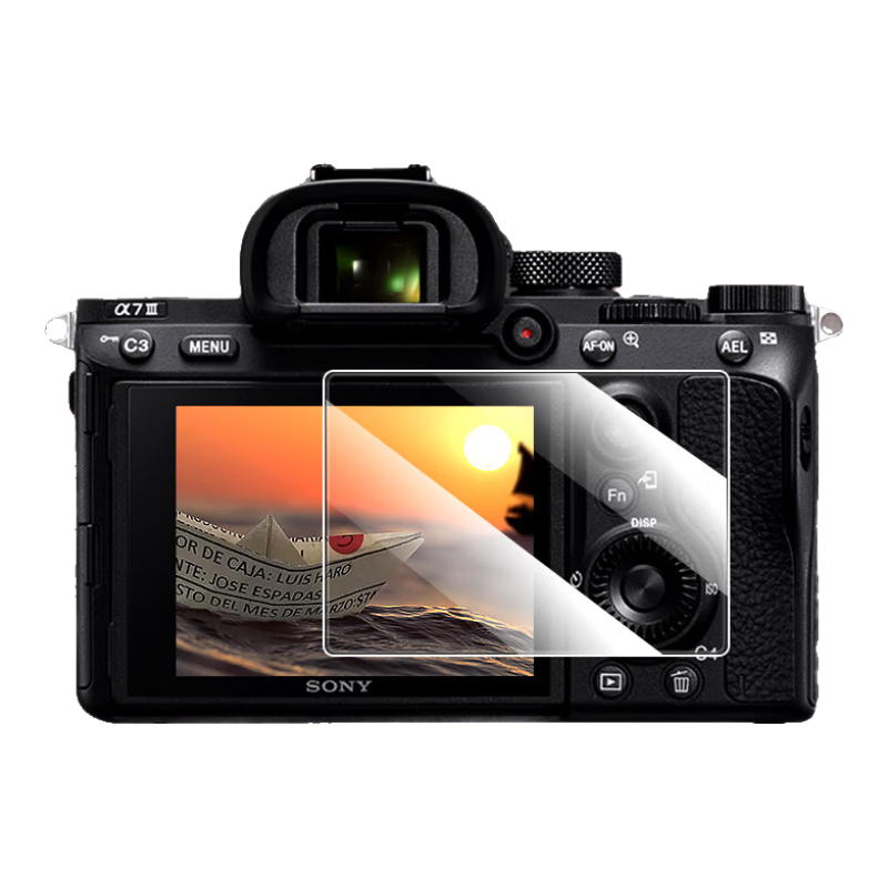 Shilifan Camera Screen Protector for Sony Cameras, Compatible with Sony A7m3, A7r4, A7c, RX100, Mirrorless Camera Protective Film, AR Coating, Single Piece
