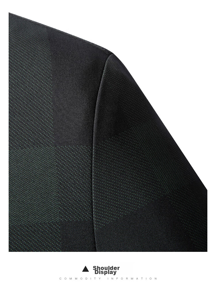 MONTAGUT Autumn Plaid Casual Business Men's Jacket, Durable And Easy-Care Coat for Men, JG, Black, Size M 11