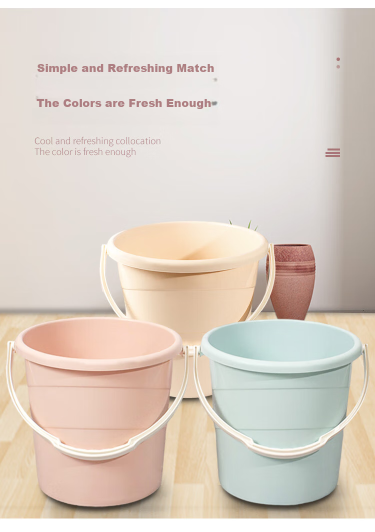 Fuaijia Water Bucket, Thickened Approximately 30L, Plastic Bucket for Water Storage, Bathing Bucket, Mop Bucket, Car Washing Bucket, Foot Washing And Soaking Bucket 3