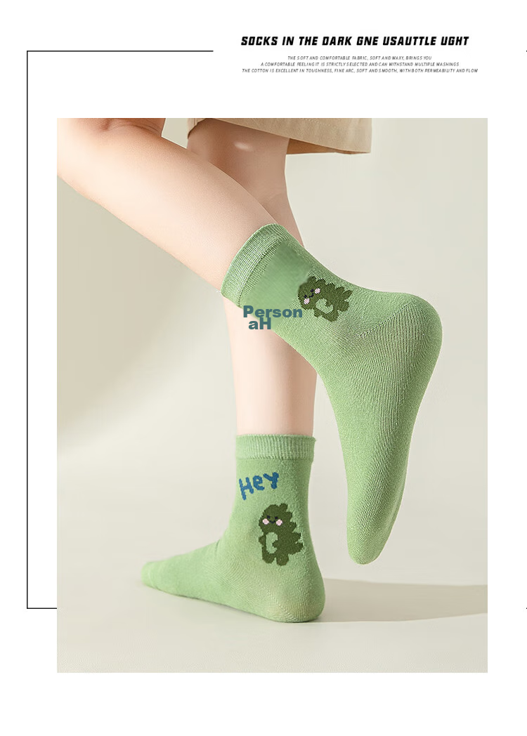 LangSha Children's Socks, Boys' Mid-Calf Cotton Socks for All Seasons, Comfortable Breathable Skin-Friendly Student Socks, 5 Pairs Per Pack 11