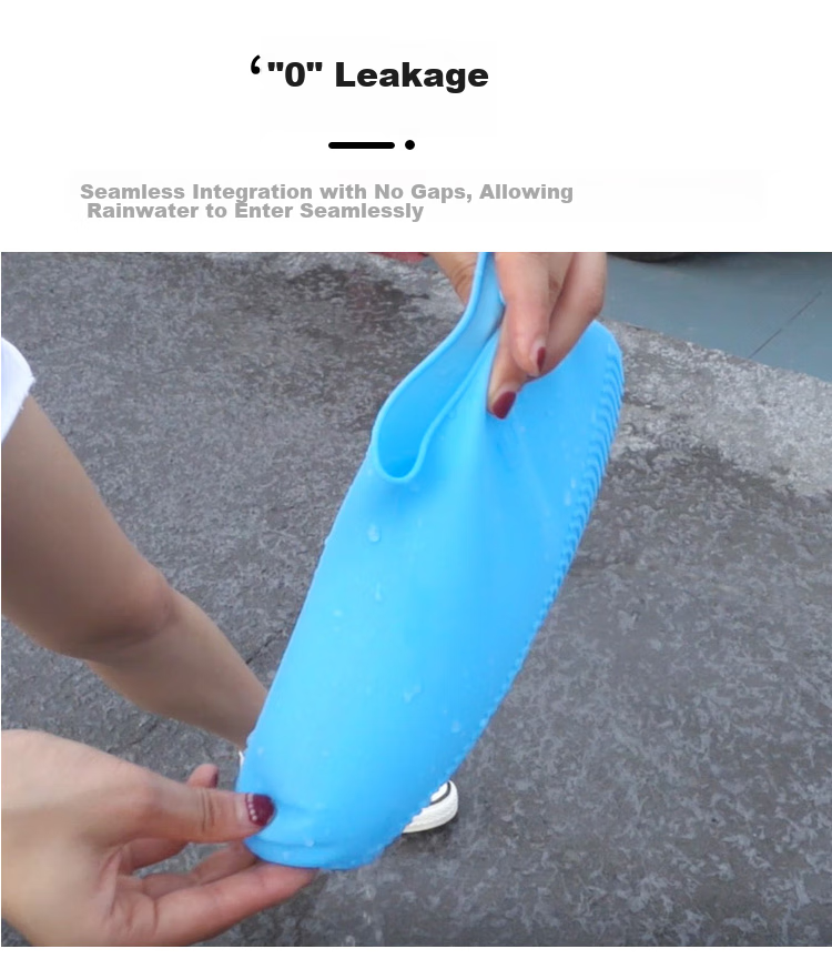 Huili Rain Shoe Covers, Silicone Non-Slip Thickened, for Men Women And Children, Waterproof Rain Boots, Water Shoes HL1001 Gray Size S 6
