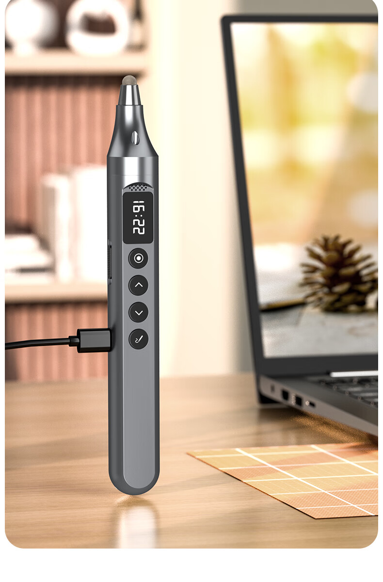 While I6S Page-Turning Pen, Laser Pointer, Spotlight Magnifier, Red Light Telescopic Pointer, Teacher-Specific Electronic Whiteboard Touch Writing Pen, PPT Lecture Pointer, Projection Pointer, 8GB USB Flash Drive 14