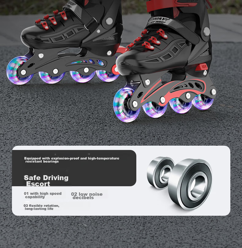 SWAY Roller Skates for Children, Inline Skates Set with Adjustable Wheels for Boys And Girls, Roller Skates for Beginners And Older Kids S7 26
