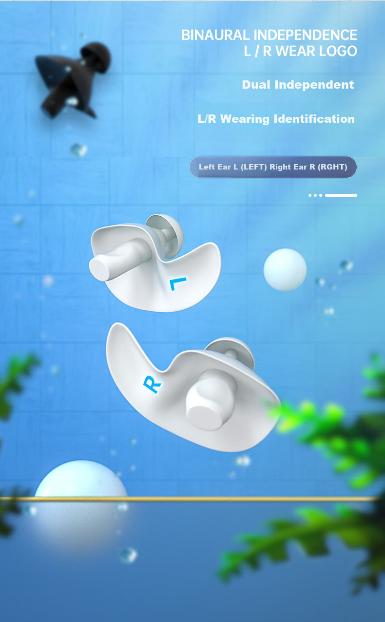 WATERTIME / Shuichuan Swimming Earplugs Waterproof Professional Children And Adults Anti-Inflammatory Diving Anti-Ingress Device Swimming Equipment Blue 4